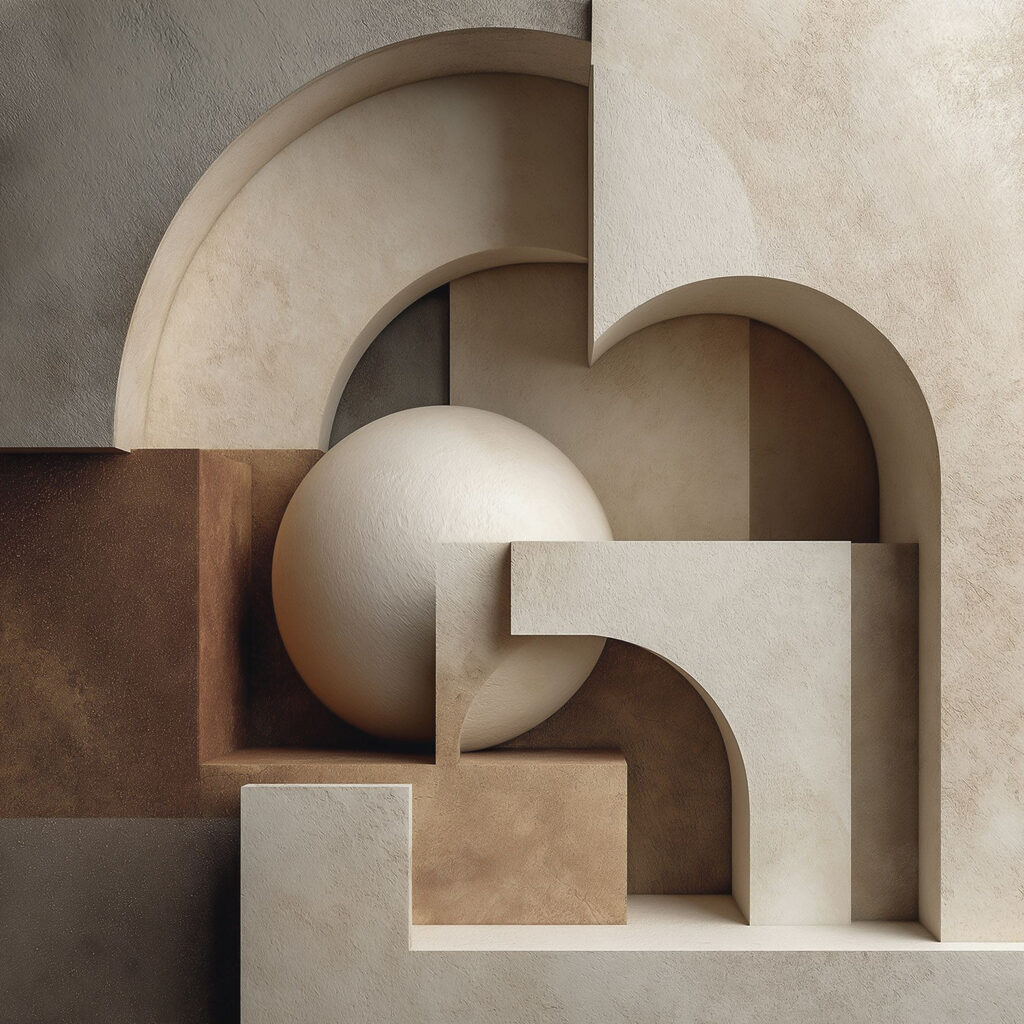Sphères entre les arches — motif complet
