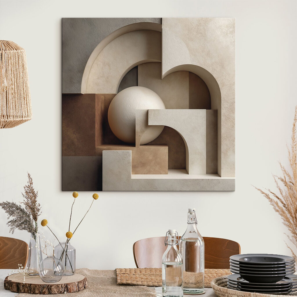 Sphères entre les arches — intérieur 1