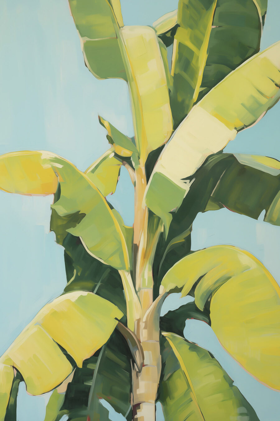 Feuilles vertes et jaunes — motif complet