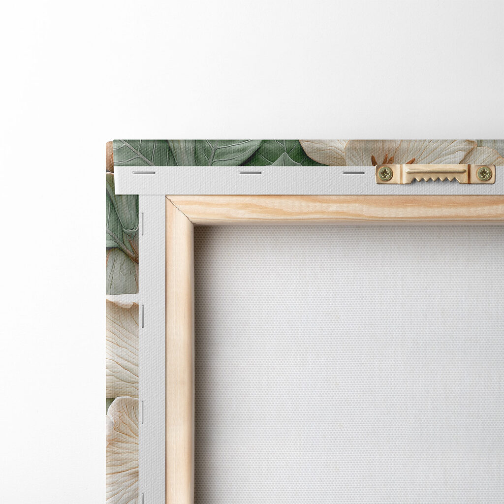 Fleurs blanches en relief — dos