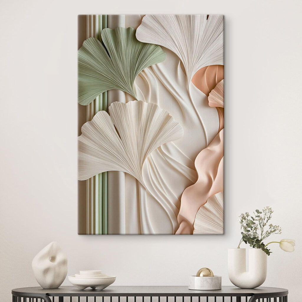 Ginkgo aux tons pastel — intérieur 1