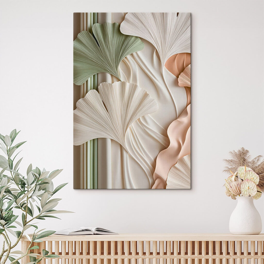 Ginkgo aux tons pastel — intérieur 2