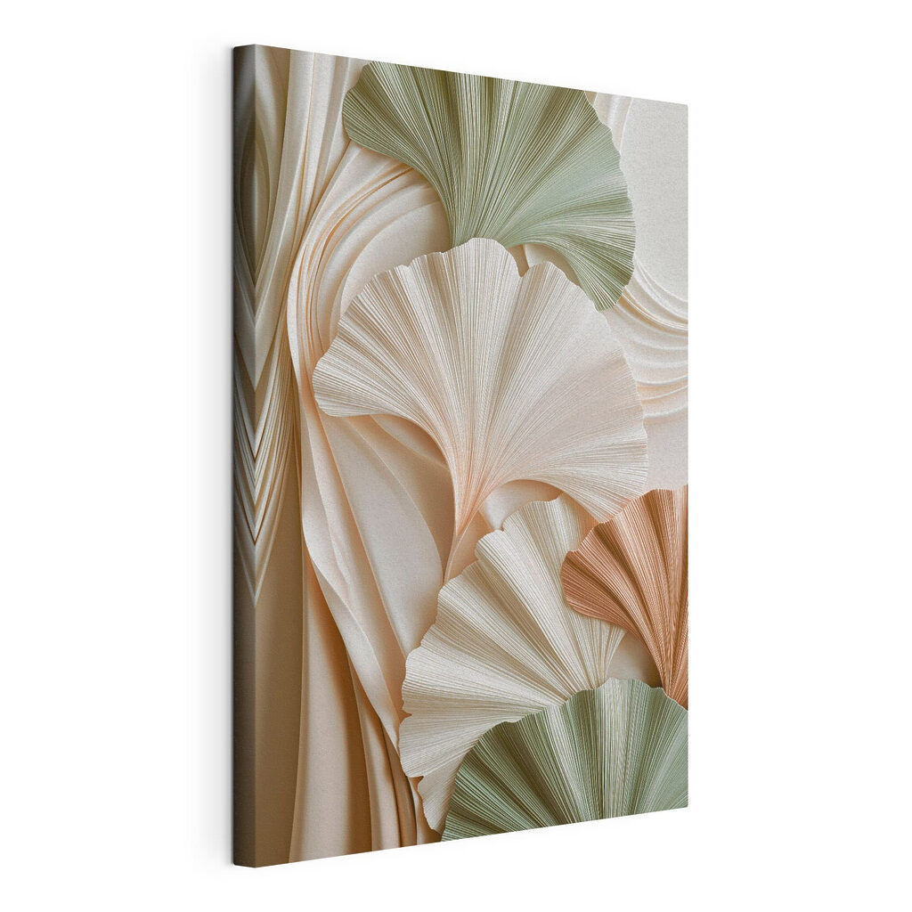 Lumière plissée, toile tendue et bord enveloppé