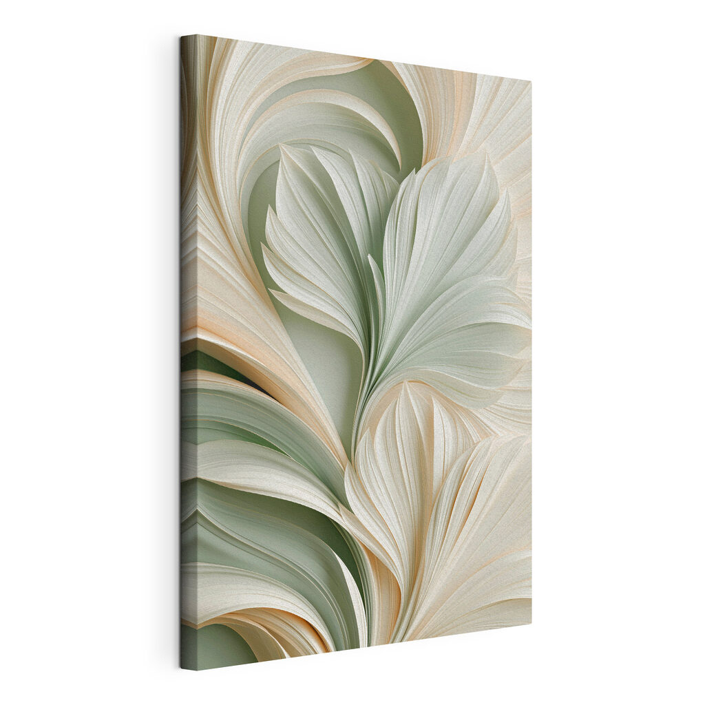 Feuilles vertes en volutes — vue du produit