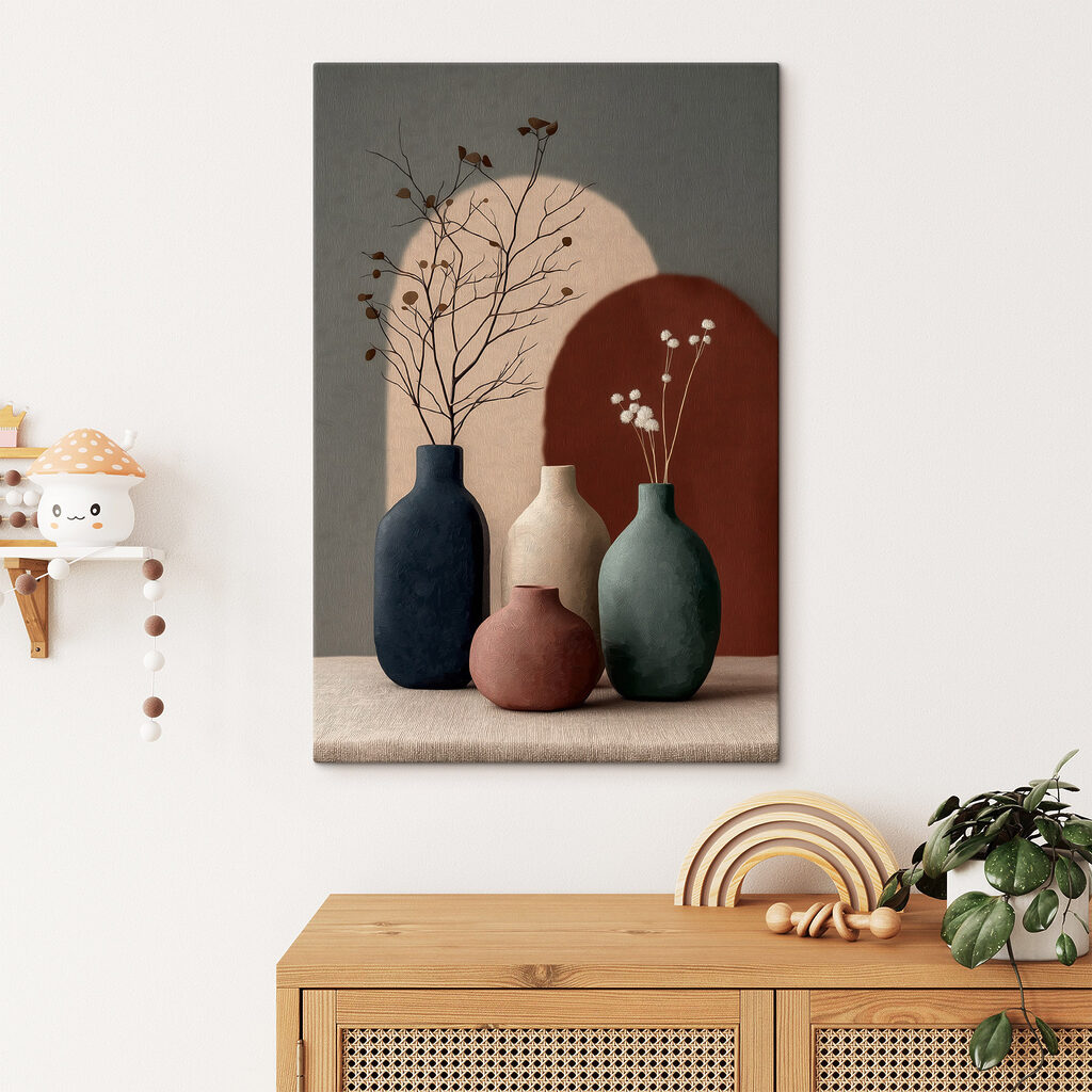 Vases et fines branches — intérieur 2