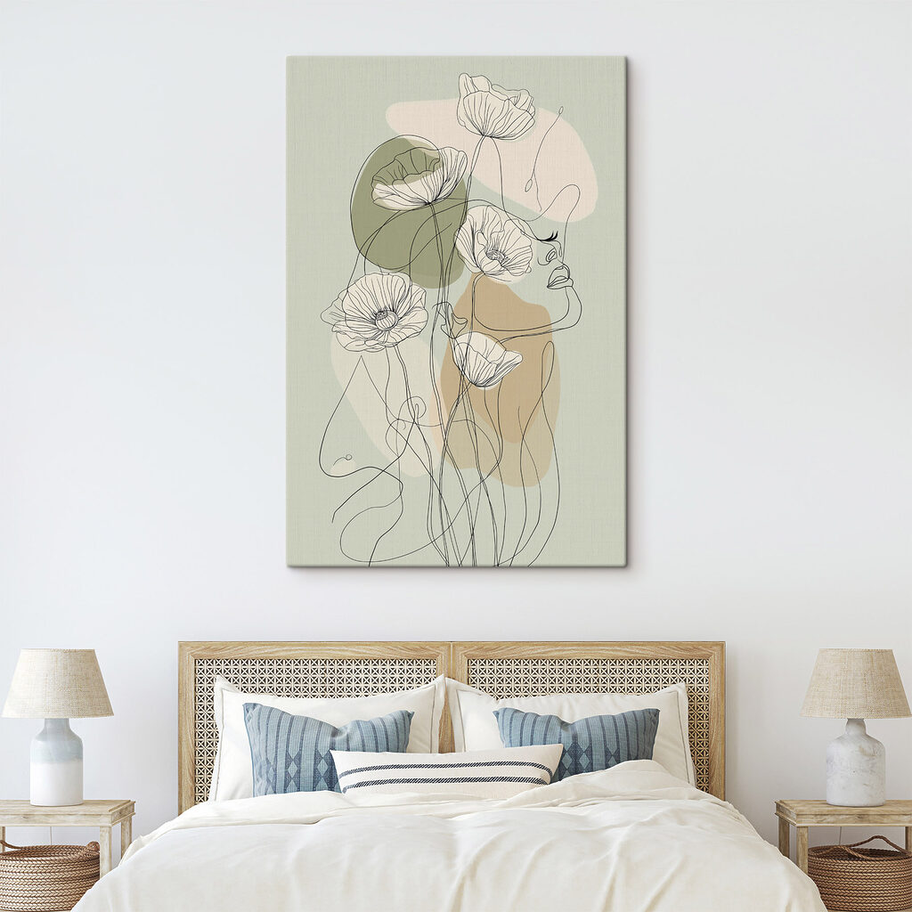 Fleurs et aplats ronds — intérieur 1