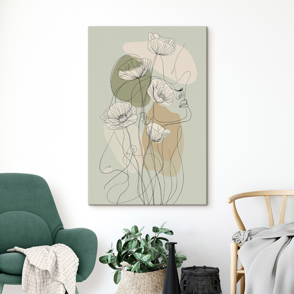 Fleurs et aplats ronds — intérieur 2