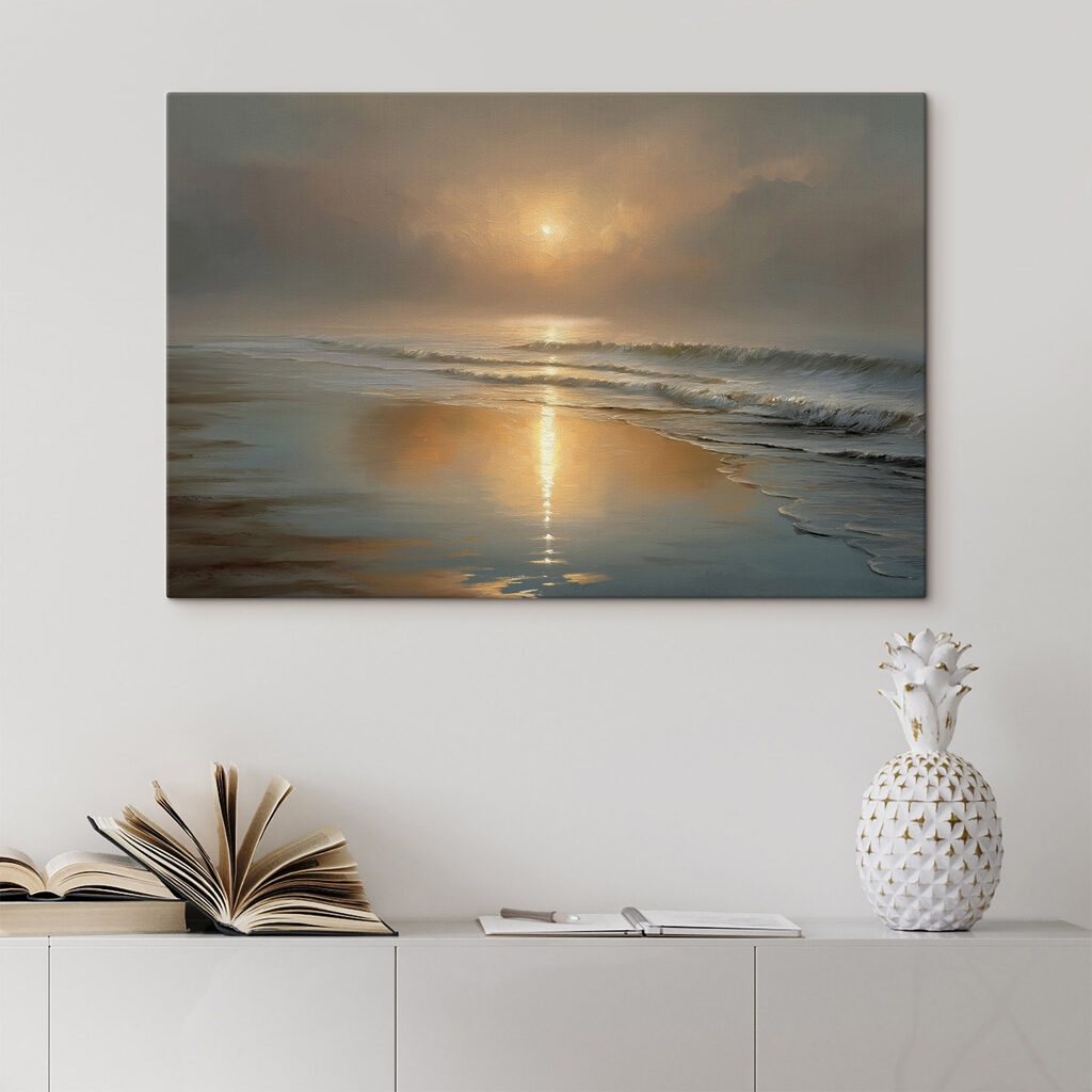 Sable mouillé et reflets — intérieur 1