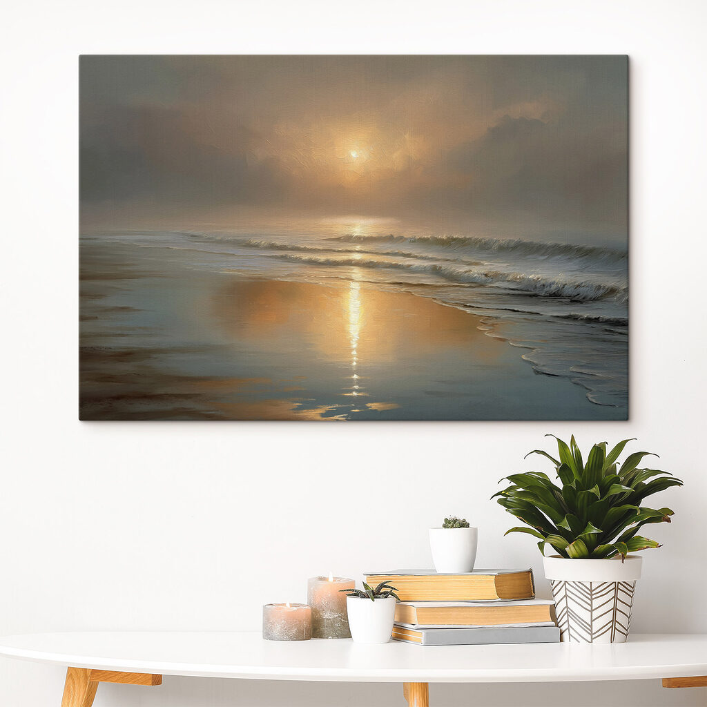 Sable mouillé et reflets — intérieur 2