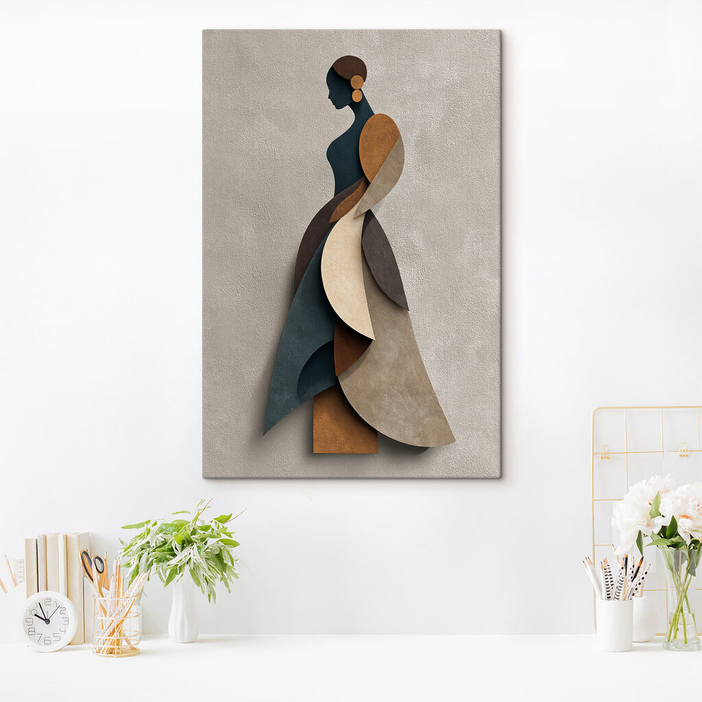 Silhouette en aplats plissés — intérieur 2
