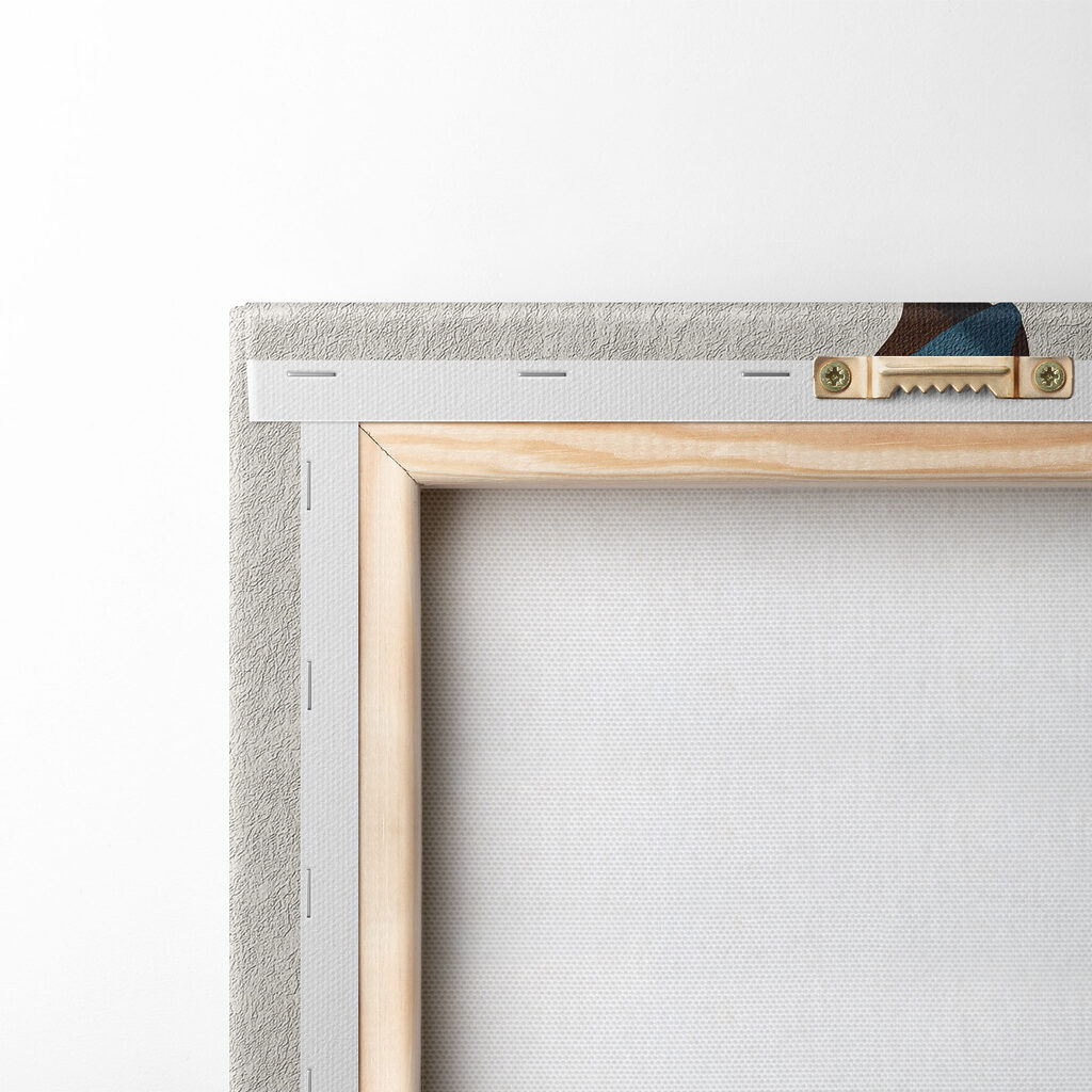 Longue robe bleue — dos