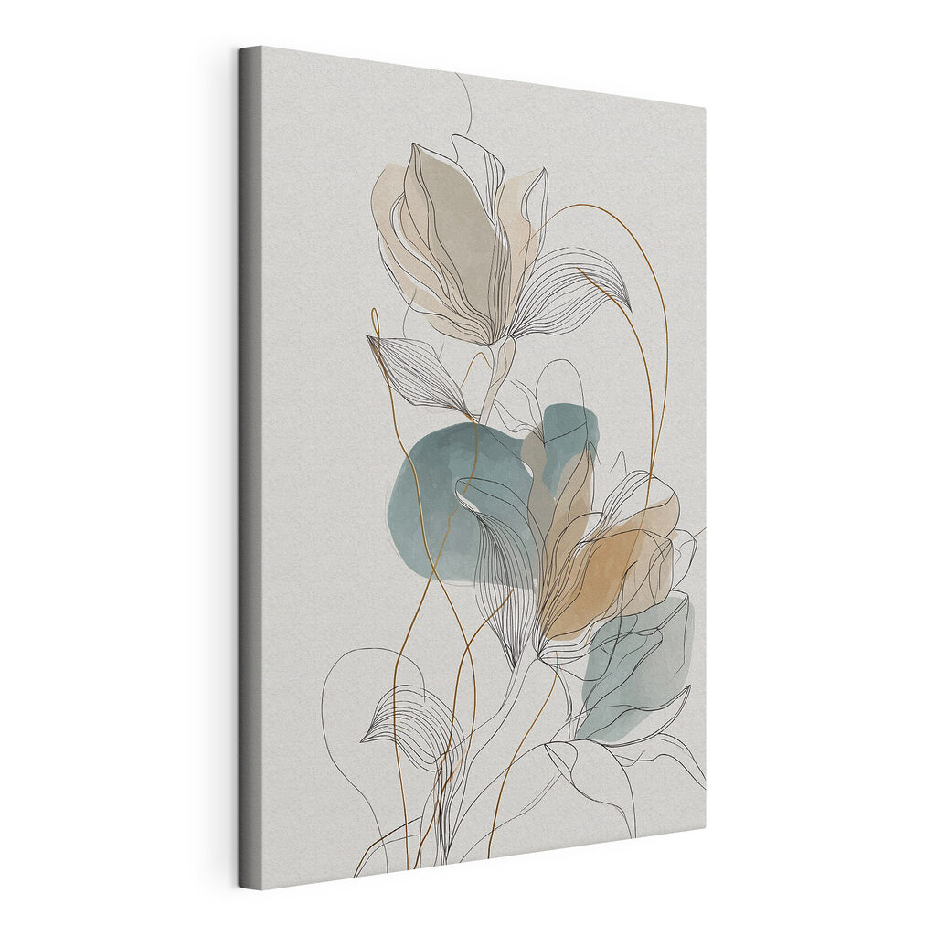 Feuilles translucides au trait — vue du produit