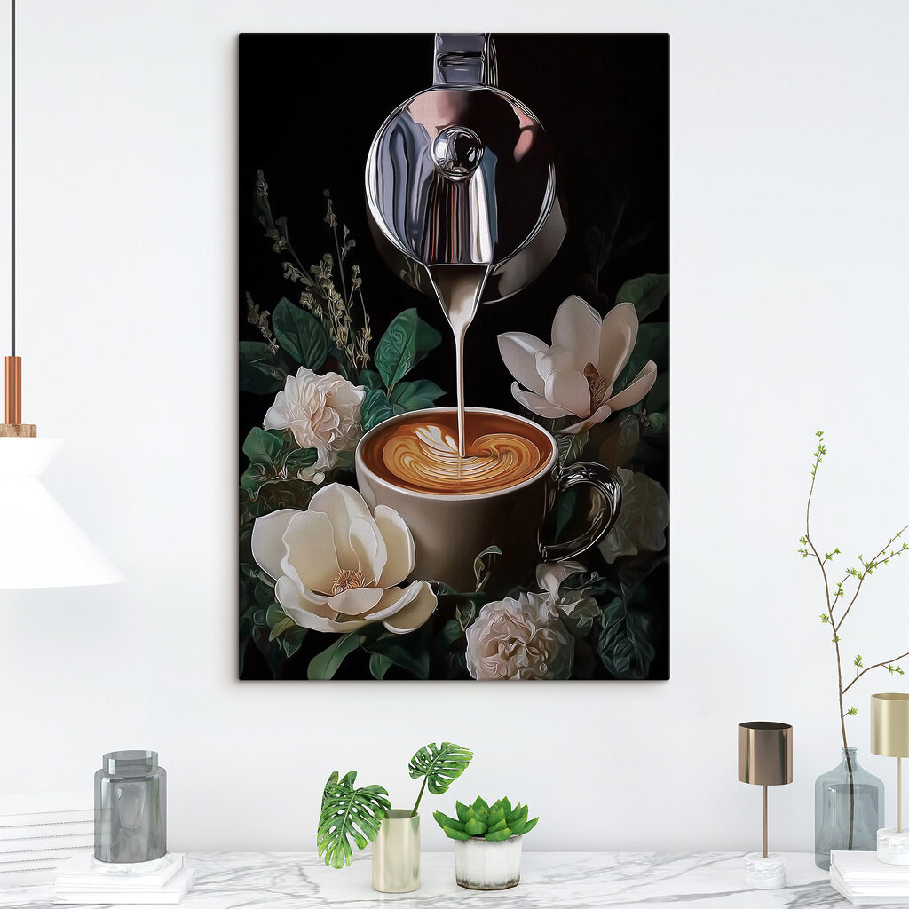Café parmi les fleurs — intérieur 1