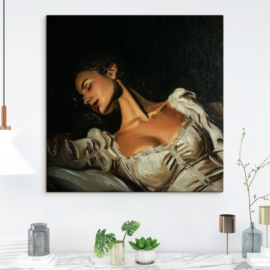 Femme à contre-jour — intérieur 2