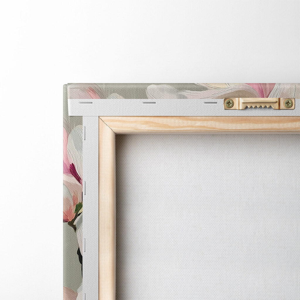 Magnolia rose au pinceau — dos