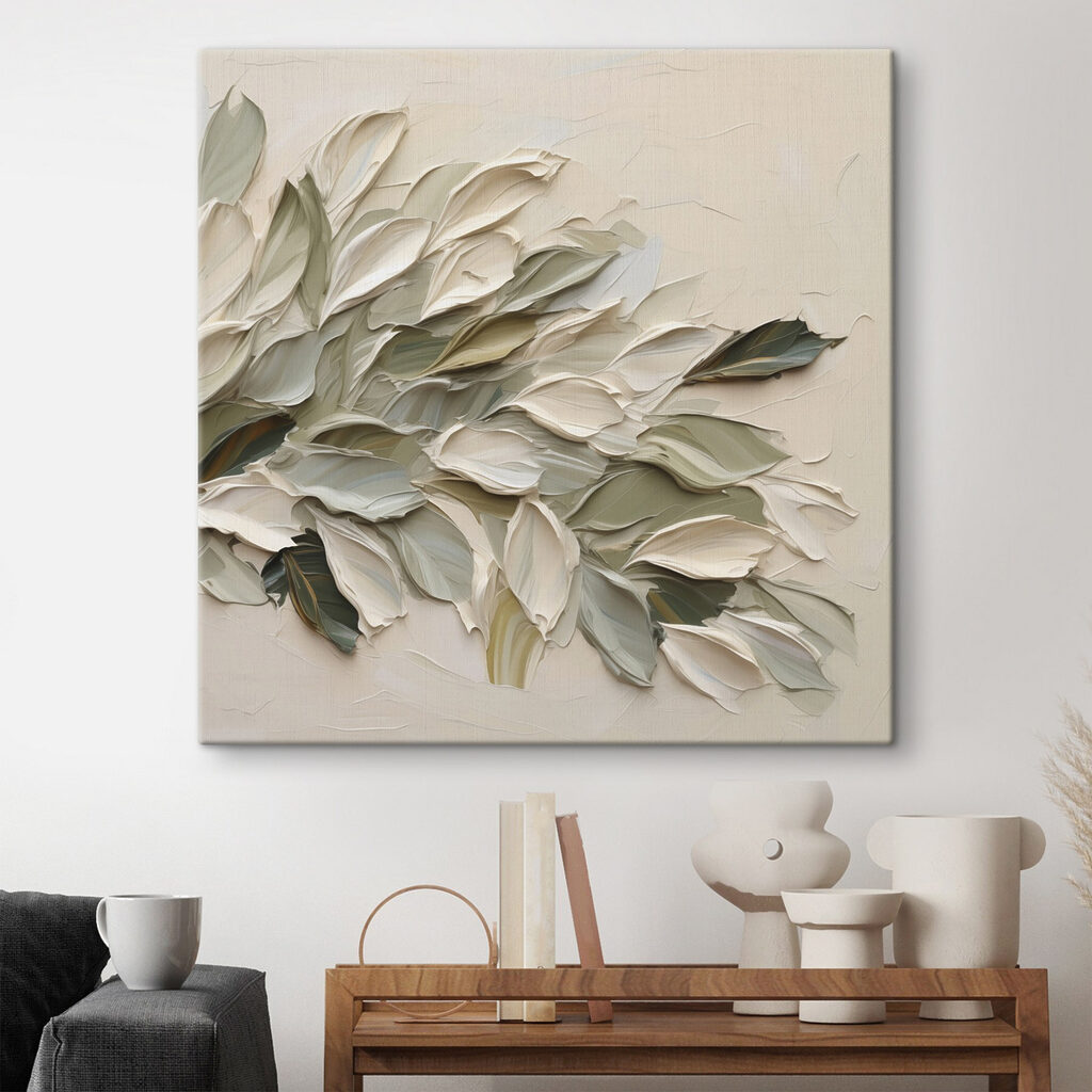 Feuilles sur crème chaud — intérieur 2
