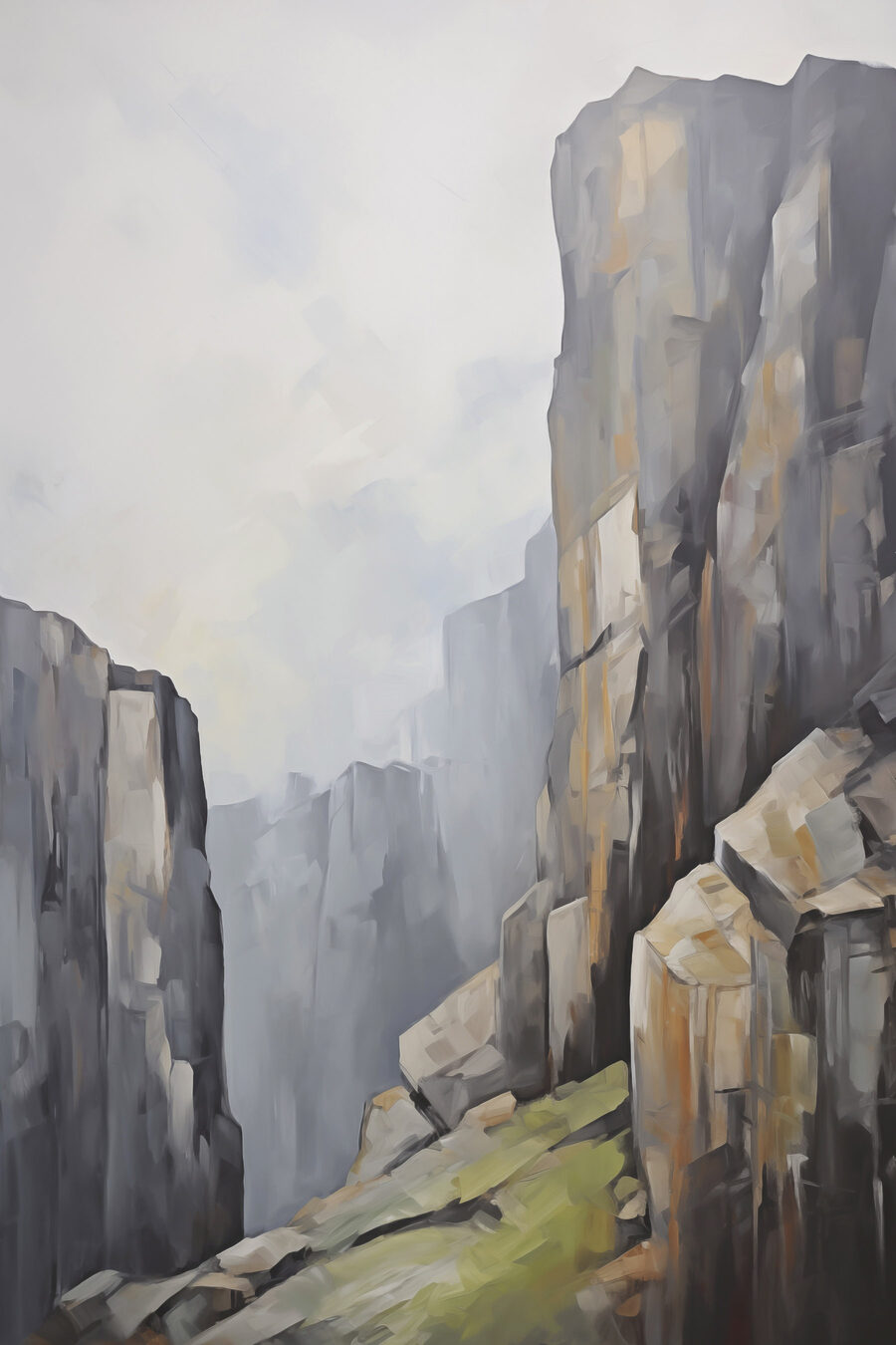 Sentier et piliers rocheux — motif complet