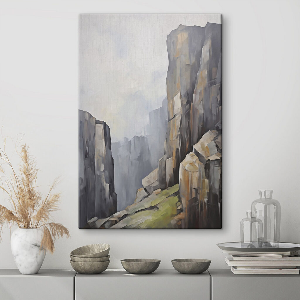 Sentier et piliers rocheux — intérieur 1