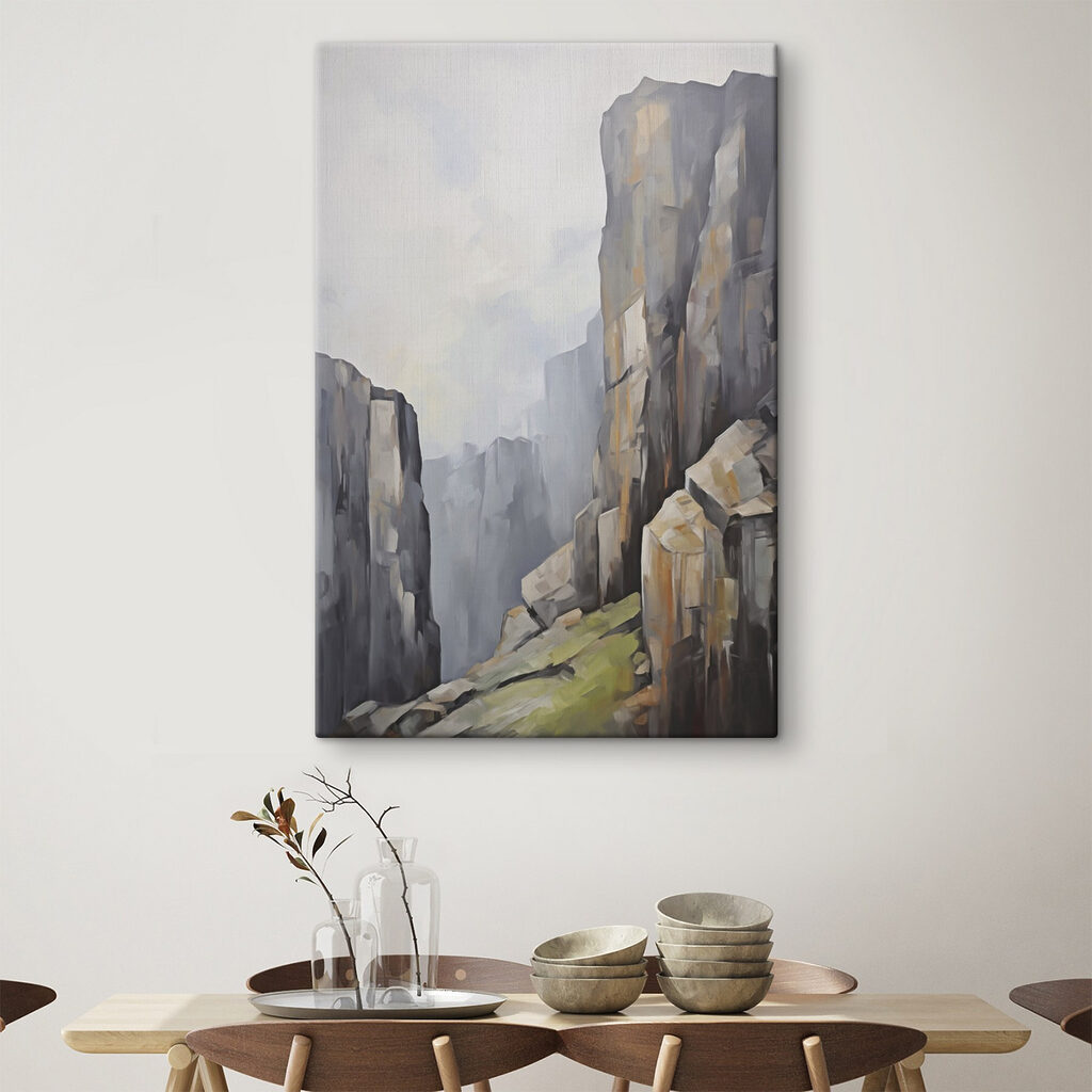 Sentier et piliers rocheux — intérieur 2