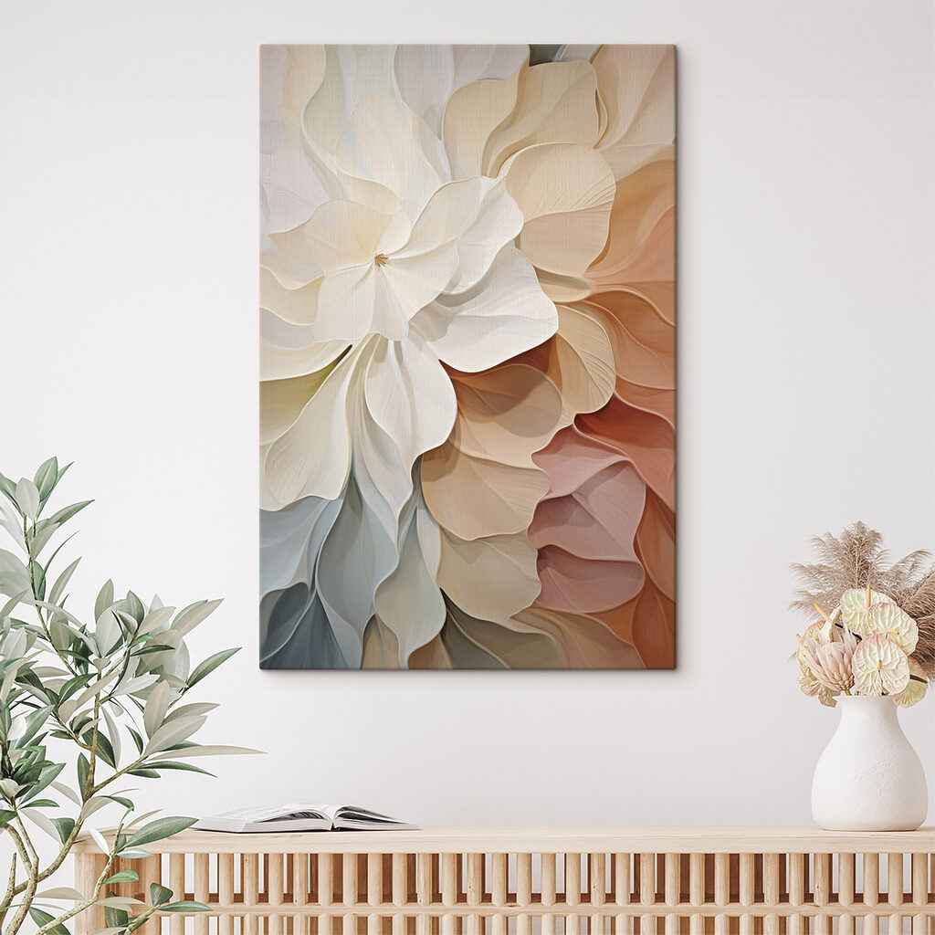 Pétales en tons pastel — intérieur 1