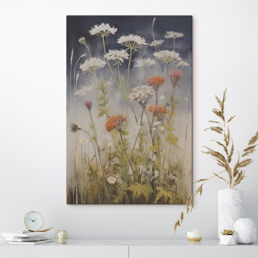 Ombelles blanches et herbes — intérieur 1