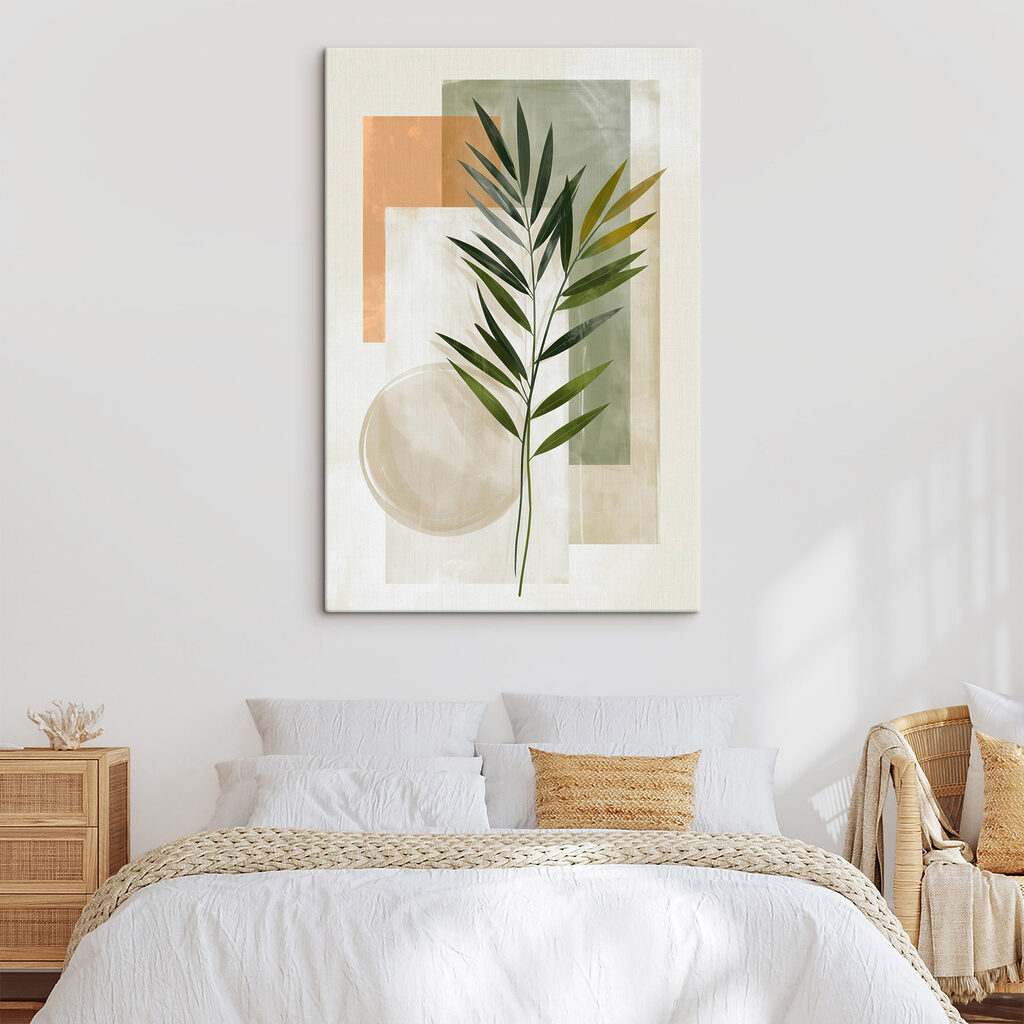 Palme et rectangles verts — intérieur 2