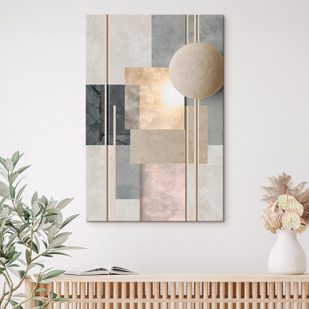Sphère sable et aplats — intérieur 3