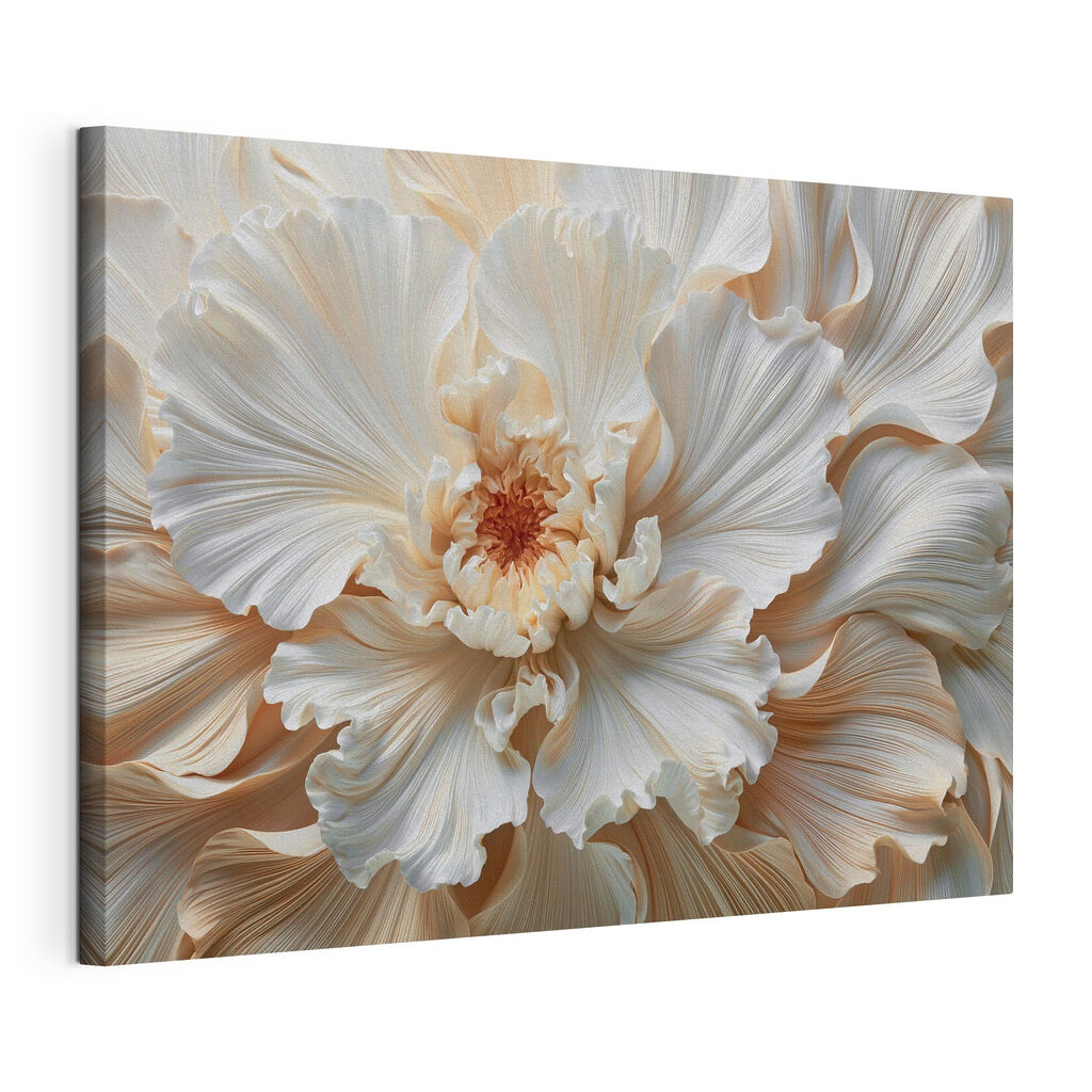 Fleur blanche ondulée — vue du produit