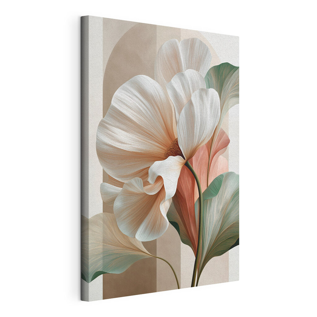 Corolle blanche, feuilles pastel — vue du produit