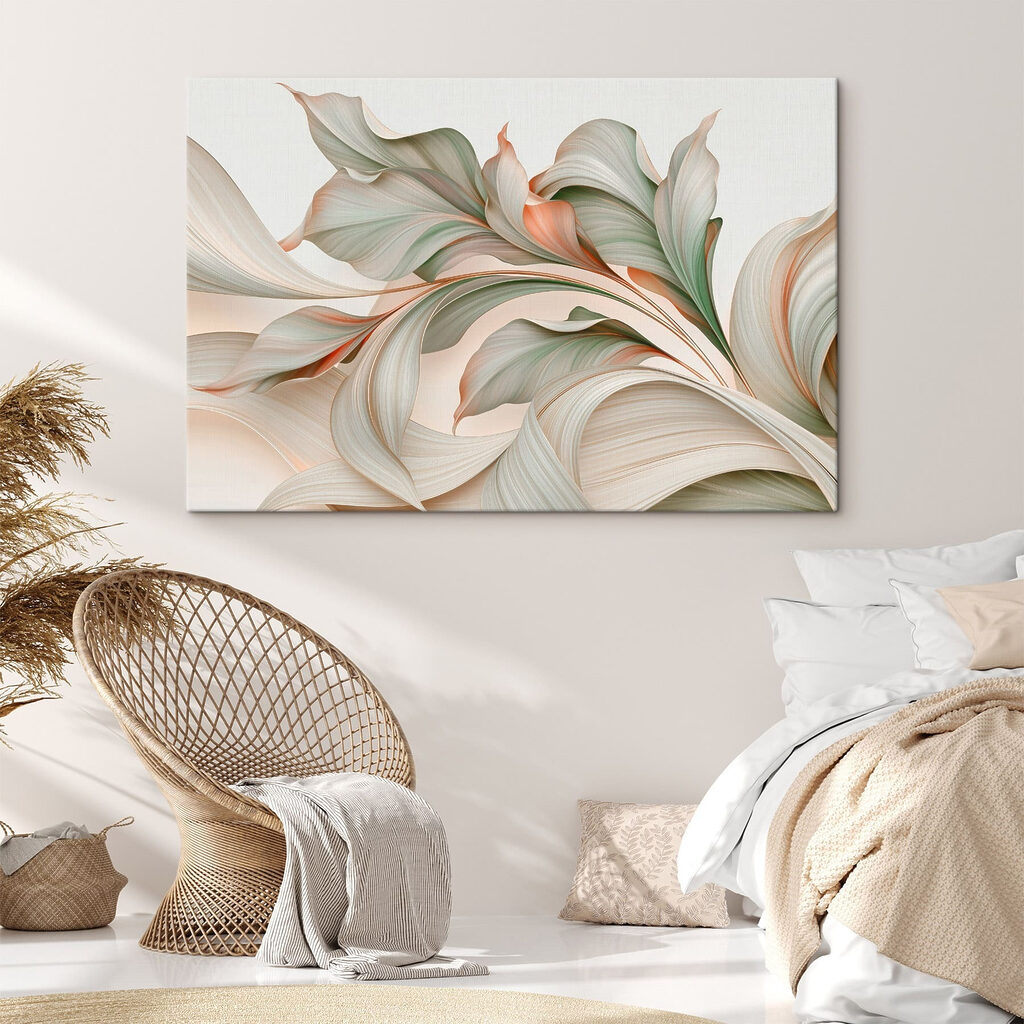 Feuillage ondulant pastel — intérieur 1