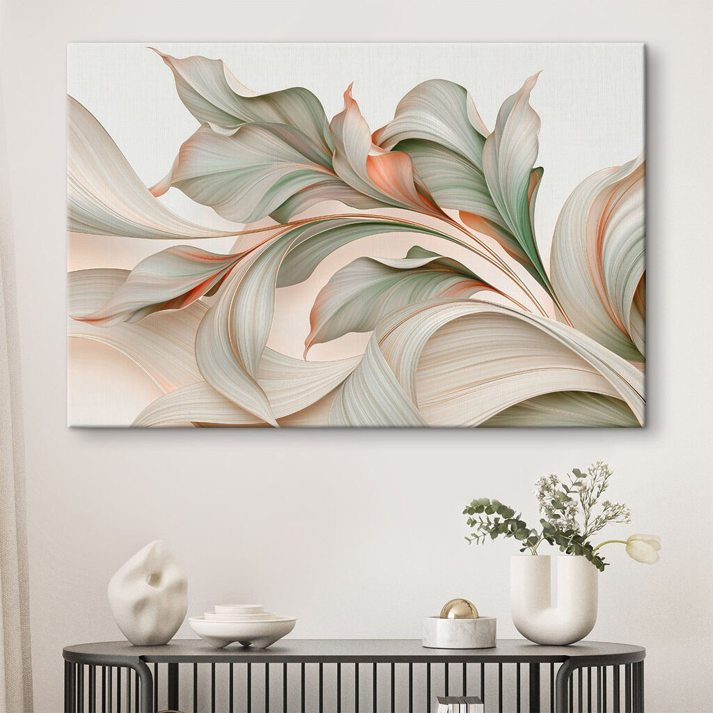 Feuillage ondulant pastel — intérieur 2
