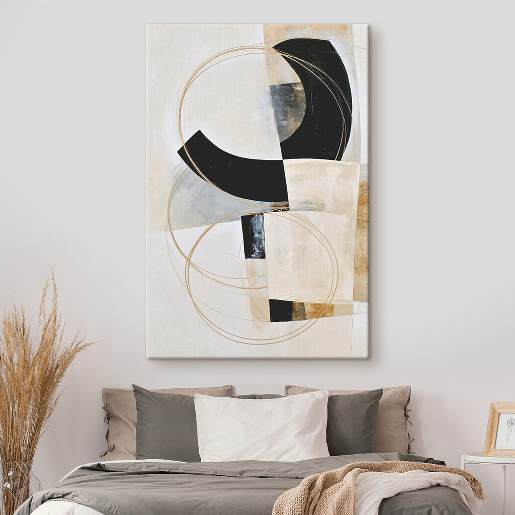 Arc noir, cercle doré — intérieur 2