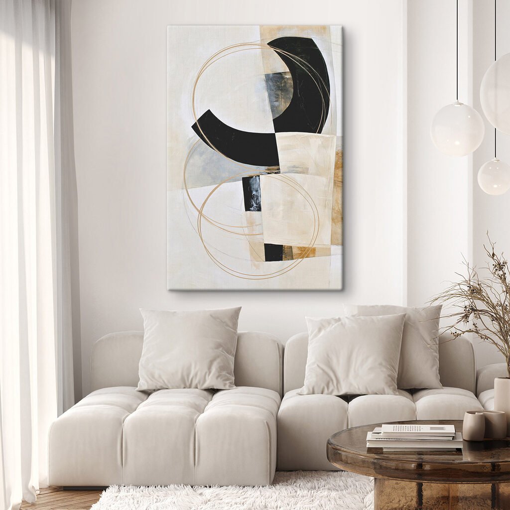 Arc noir, cercle doré — intérieur 1
