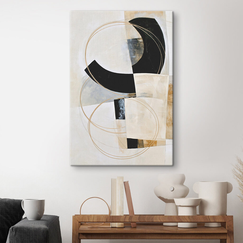 Arc noir, cercle doré — intérieur 3