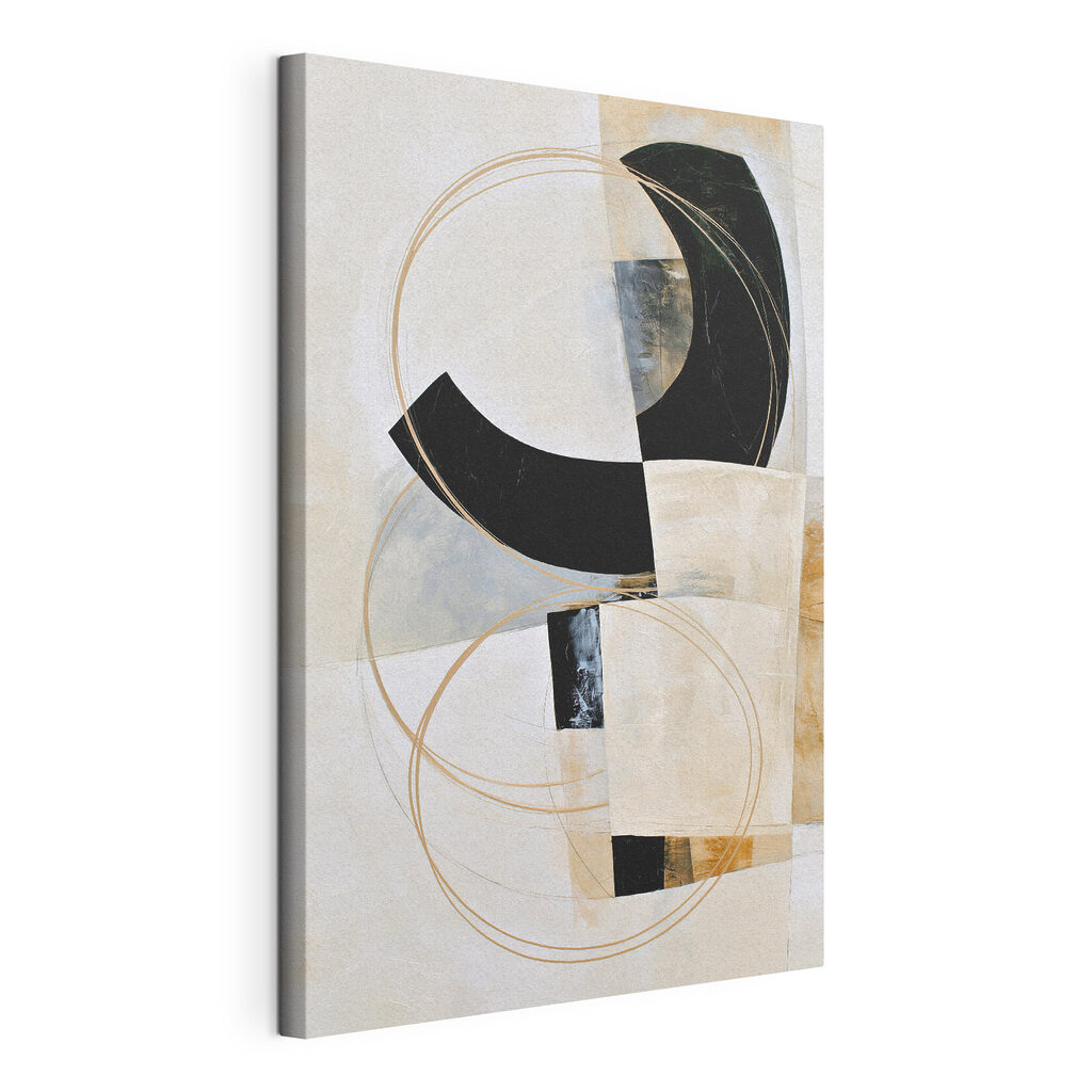 Arc noir, cercle doré — vue du produit