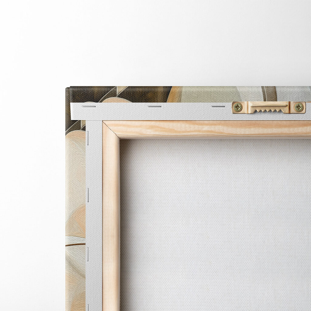 Fleur géométrique et ocre — dos