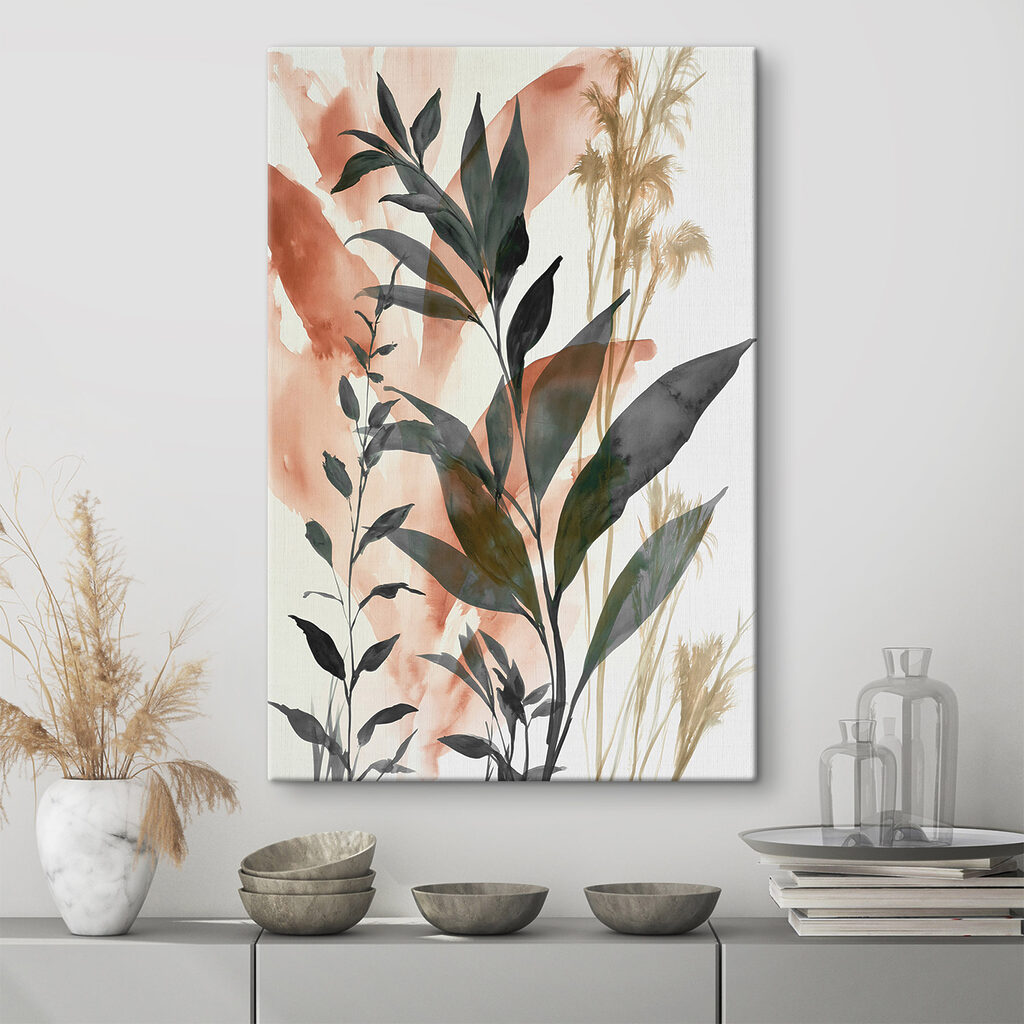 Rameaux verts et terracotta — intérieur 3