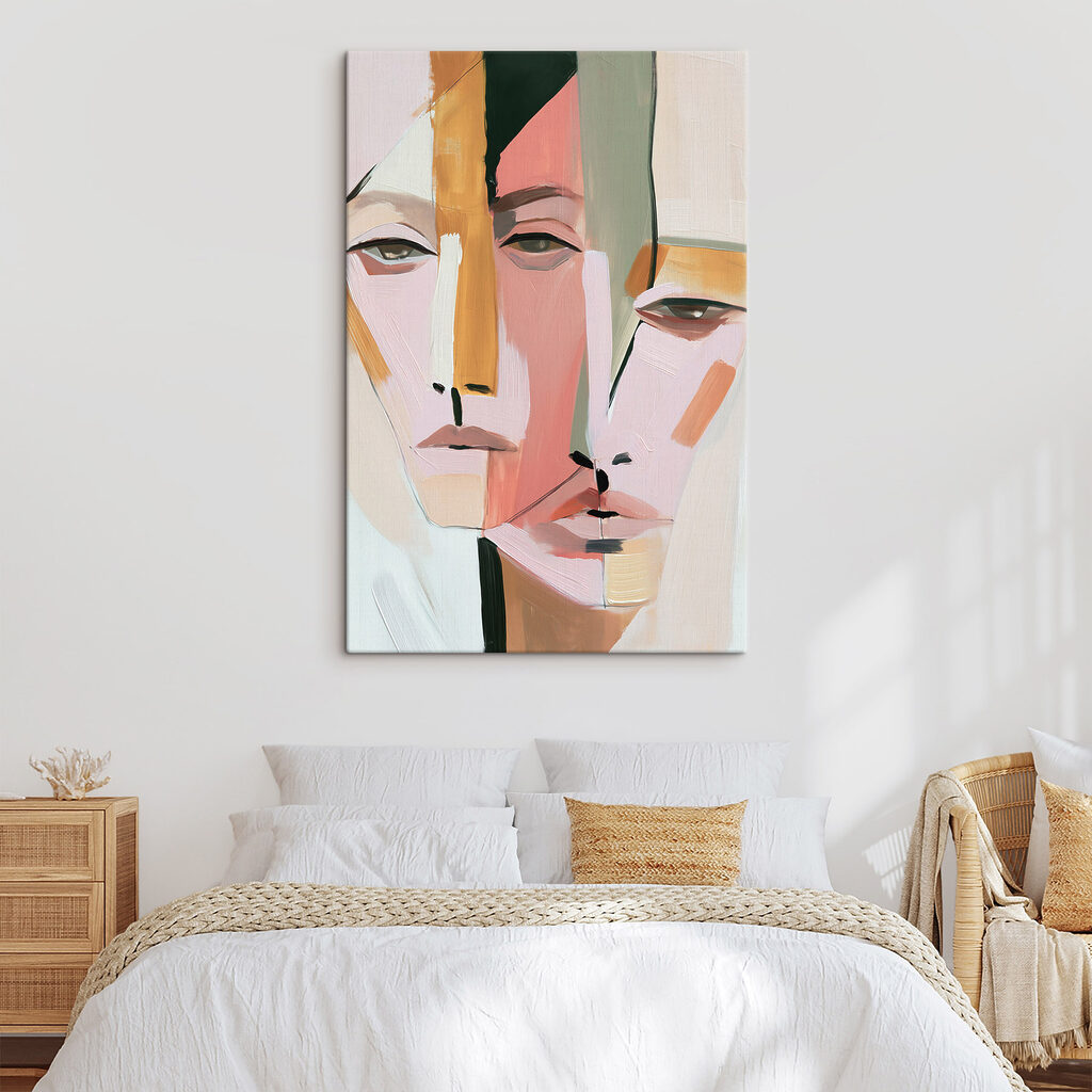 Visages féminins en pastel — intérieur 2