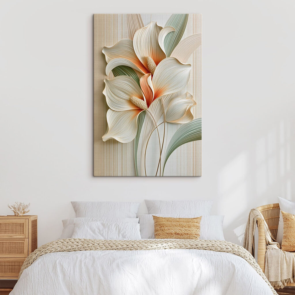 Corolles crème sur vert — intérieur 2