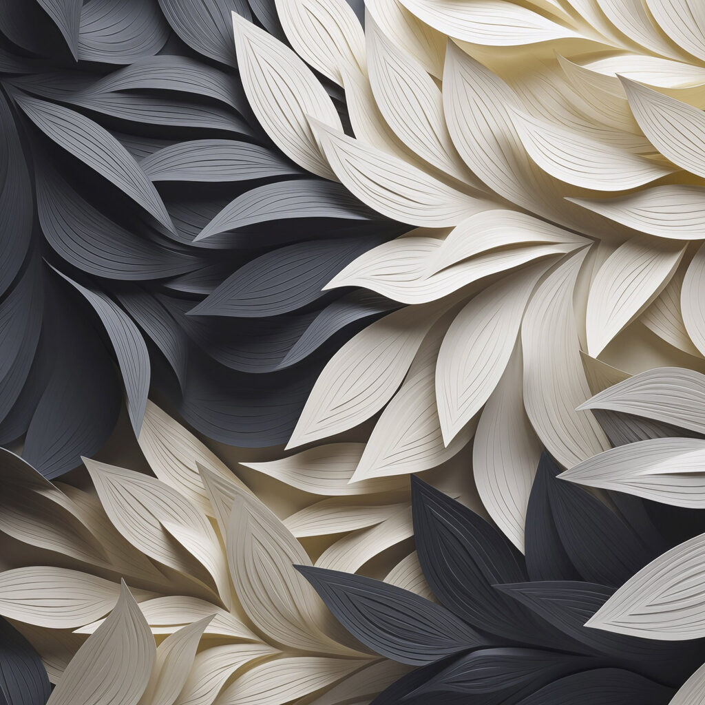Nervures blanches sur anthracite — motif complet