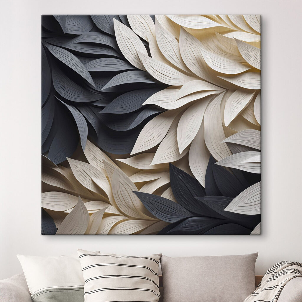 Nervures blanches sur anthracite — intérieur 2