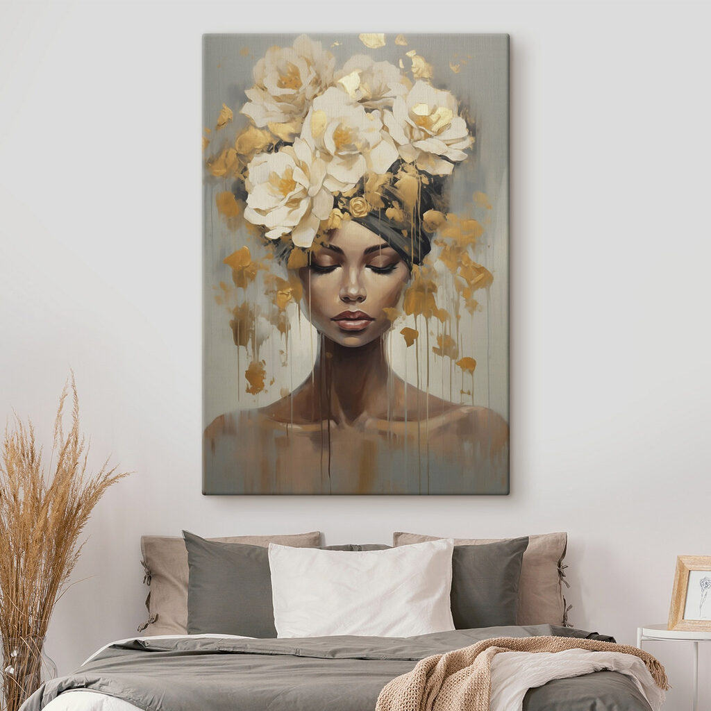 Fleurs crème, yeux fermés — intérieur 2