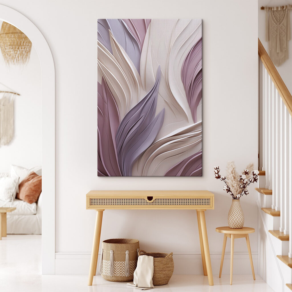 Vagues de feuilles lilas — intérieur 2