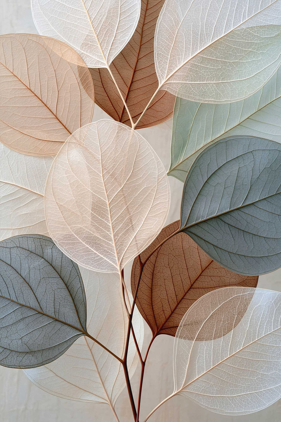 Lumière entre les feuilles — motif complet