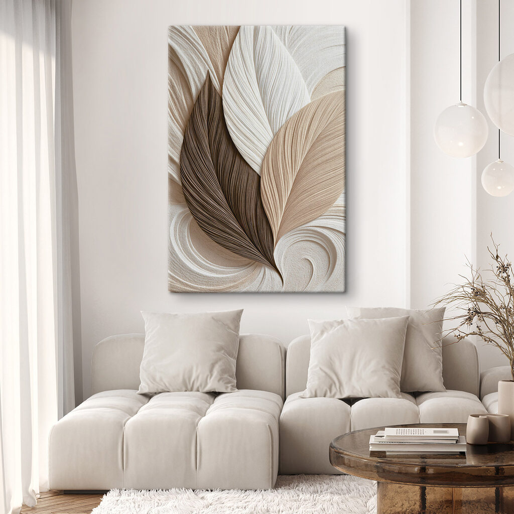 Feuilles aux longues courbes — intérieur 1