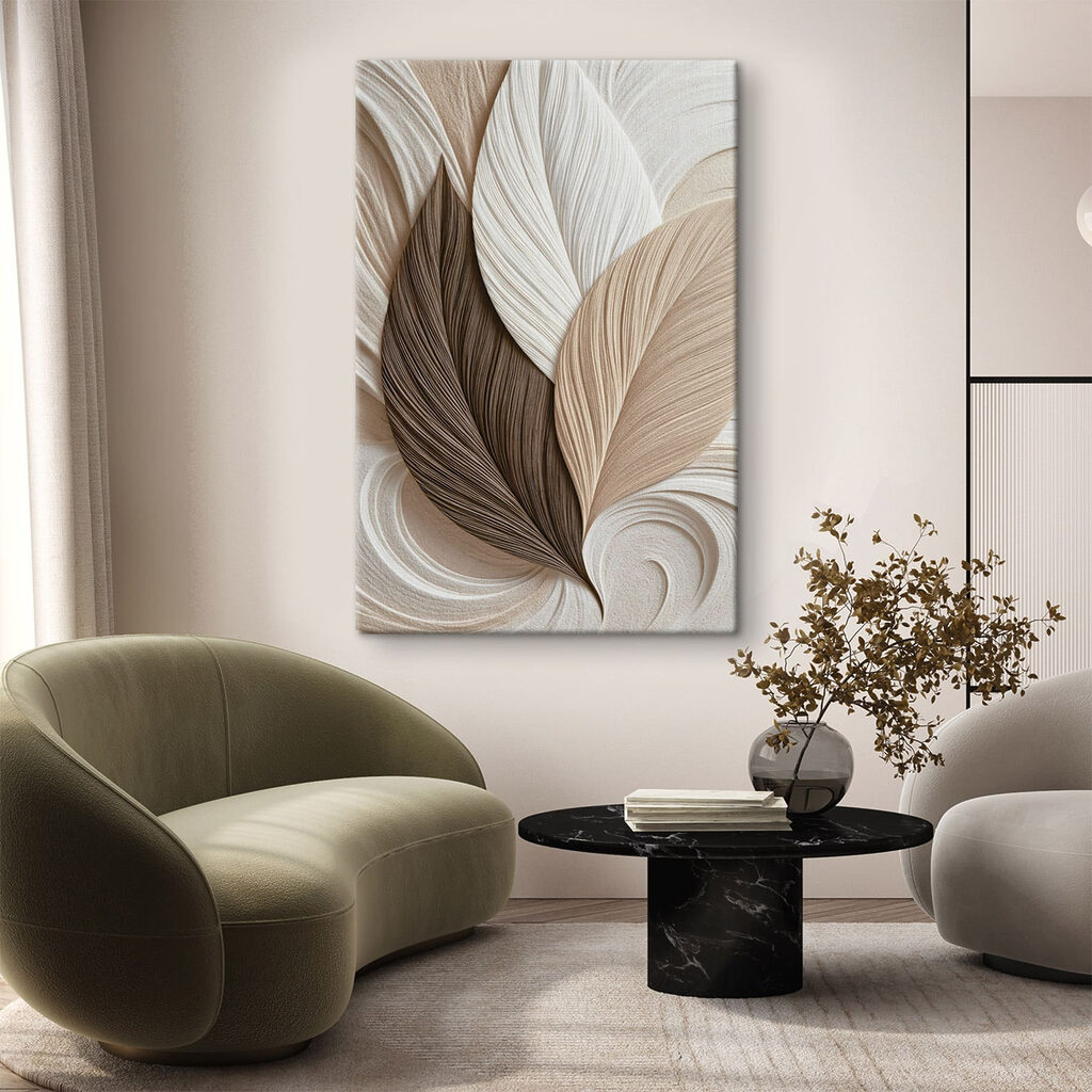 Feuilles aux longues courbes — intérieur 2