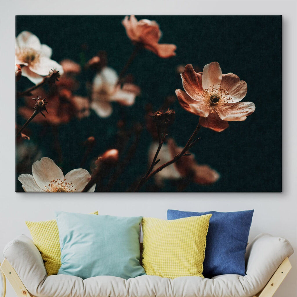 Petites fleurs couleur rouille — intérieur 2