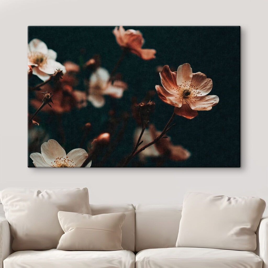 Petites fleurs couleur rouille — intérieur 1