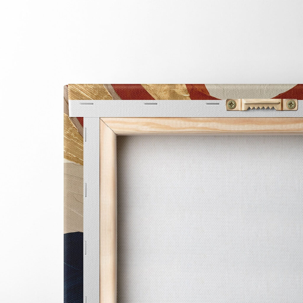 Bandes bleues et rouille — dos