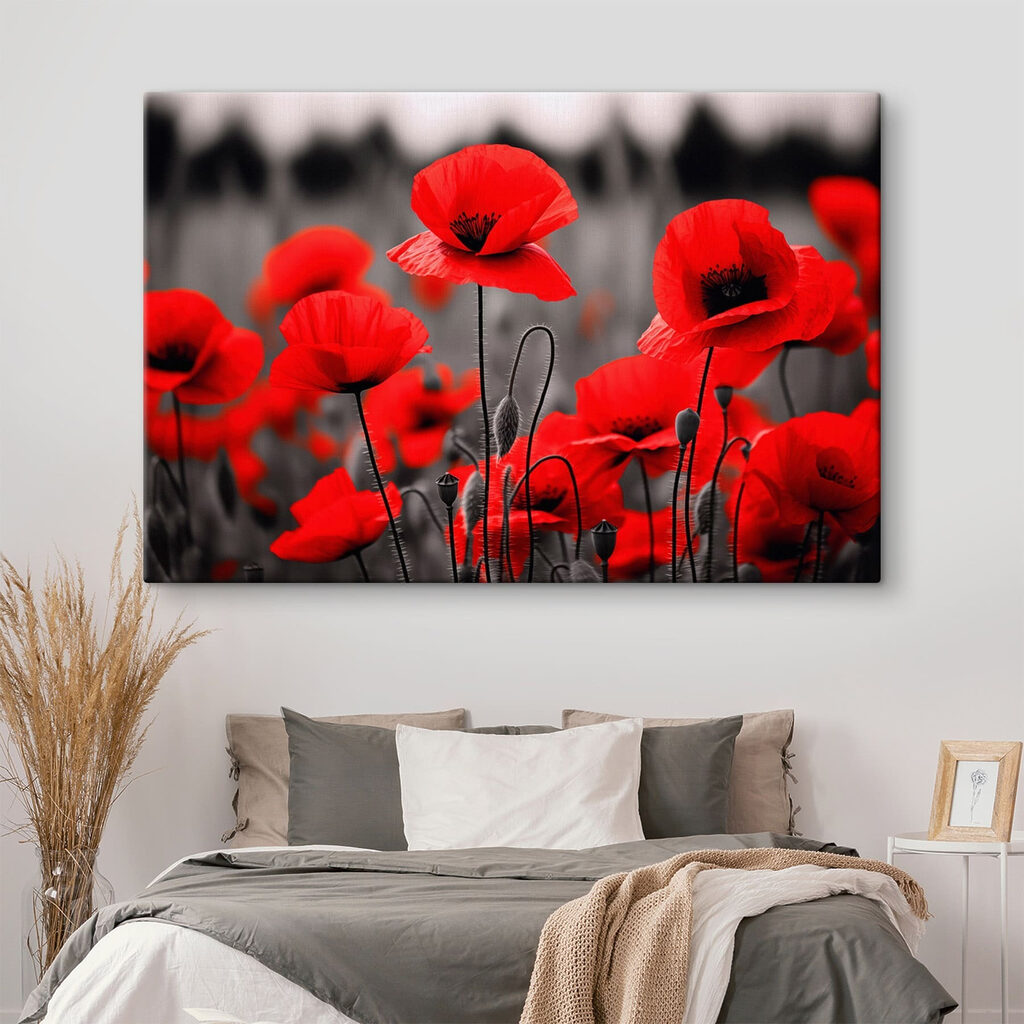 Coquelicots sur fond gris — intérieur 2